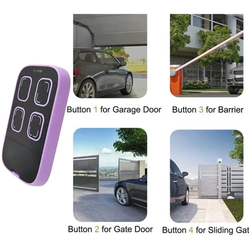 Habicare Universal Multi Frequency Garage Door Remote 280 To 868MHz 4 Channel Cloner Universal 4 Channel Garage Door Remote Cloner 868MHz
