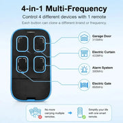 Habicare Universal Multi Frequency Garage Door Remote 280 To 868MHz 4 Channel Cloner Universal 4 Channel Garage Door Remote Cloner 868MHz