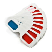 Universal Paper 3D Glasses (Red/Blue) – Pack of 10 by Habicare