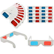 Universal Paper 3D Glasses (Red/Blue) – Pack of 10 by Habicare