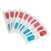 Universal Paper 3D Glasses (Red/Blue) – Pack of 10 by Habicare