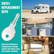 Universal RV Cabinet Keys (5PCS) by Habicare