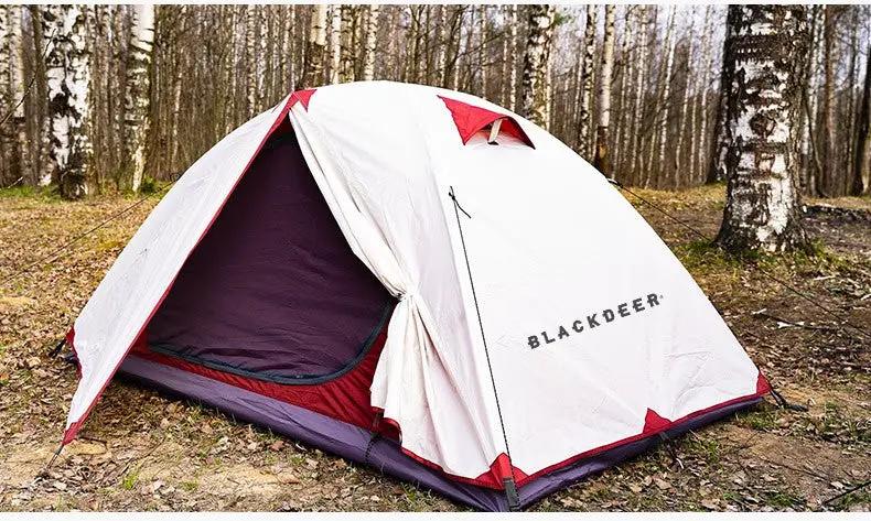 BlackDeer Double Layer Camping Tent - 2-3 Person Waterproof 3/4 Season Shelter with Aluminum Poles by Mead's Supply & Equipment Outfitters limited