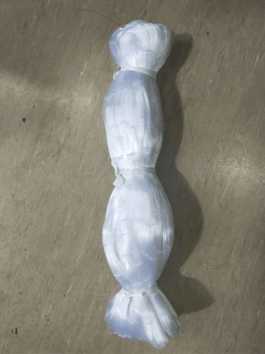 TAIW-4 0.35mm unslung mesh x 4 inch x 100 MD x 100m roll viewed from above on a flat surface.