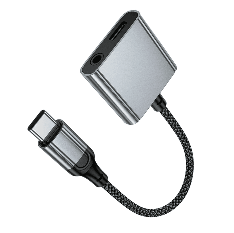 techplus 2-in-1 USB-C to 3.5mm Aux & USB-C Charging Adapter (UPA34) 2-in-1 USB-C to 3.5mm Aux & USB-C Charging Adapter (UPA34)