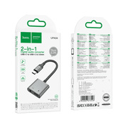 techplus 2-in-1 USB-C to 3.5mm Aux & USB-C Charging Adapter (UPA34) 2-in-1 USB-C to 3.5mm Aux & USB-C Charging Adapter (UPA34)