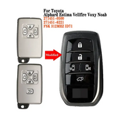 Smart Remote Key Replacement 312MHz ID71 for Toyota Alphard, Vellfire, Previa & Noah (2005–2014) by Habicare