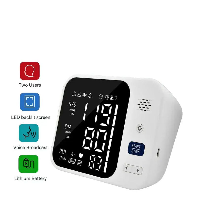 Upper Arm Automatic Blood Pressure Monitor – Digital Sphygmomanometer by Habicare