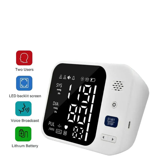 Upper Arm Automatic Blood Pressure Monitor – Digital Sphygmomanometer by Habicare