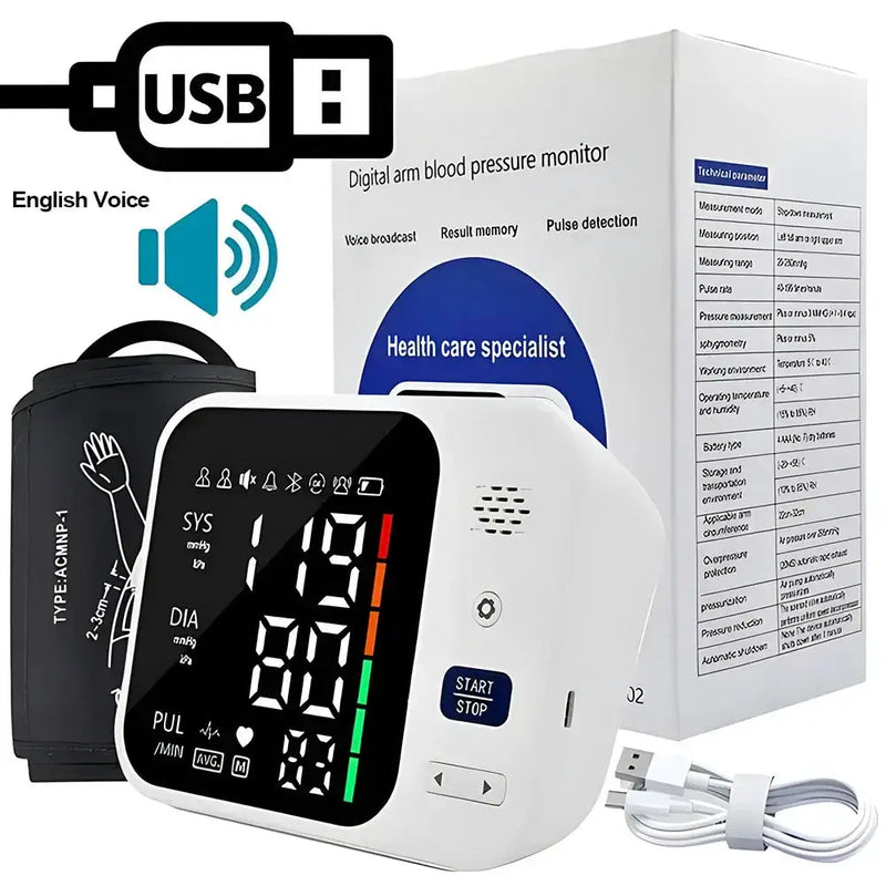 Upper Arm Automatic Blood Pressure Monitor – Digital Sphygmomanometer by Habicare