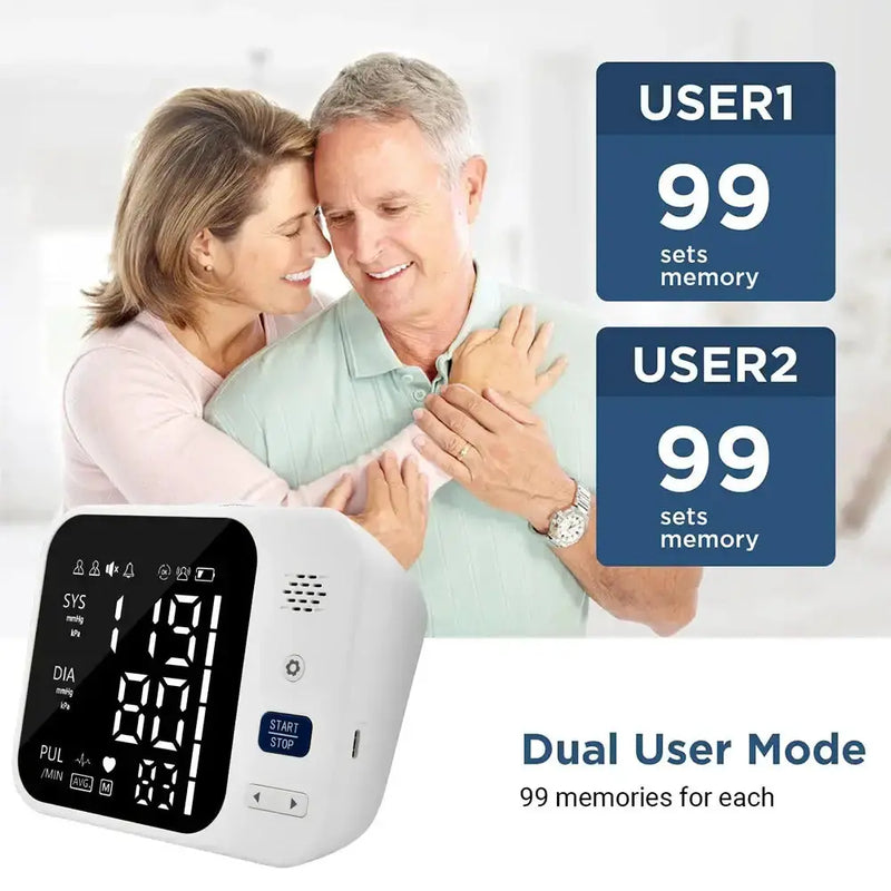 Upper Arm Automatic Blood Pressure Monitor – Digital Sphygmomanometer by Habicare