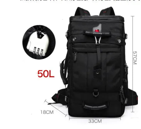 50L Oxford Fabric Hiking Backpack - Large Capacity Travel Pack with Durable Construction | Outdoor Adventure by Mead's Supply & Equipment Outfitters limited