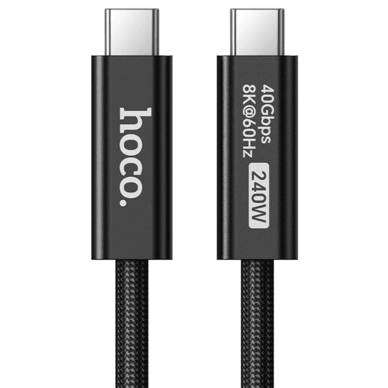 techplus 240W USB-C to USB-C USB4 Cable | 40Gbps Data Transfer | 8K 60Hz Video, 2m (US15) 240W USB-C to USB-C USB4 Cable | 40Gbps Data Transfer | 8K 60Hz Video, 2m (US15)