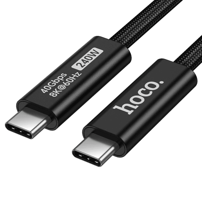 techplus 240W USB-C to USB-C USB4 Cable | 40Gbps Data Transfer | 8K 60Hz Video, 2m (US15) 240W USB-C to USB-C USB4 Cable | 40Gbps Data Transfer | 8K 60Hz Video, 2m (US15)