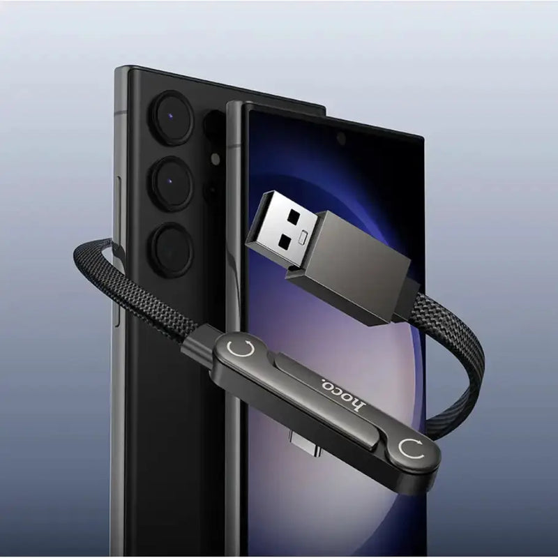techplus USB-A to USB-C 36W Fast Charging Cable with Kickstand (U150) TechPlus USB A To USB C 36W Cable With Kickstand