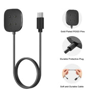 Charger Dock for Fitbit Versa 3/4 & Sense 1/2 (USB & Type C) by Habicare