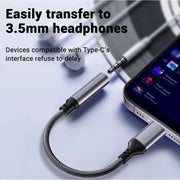 techplus USB-C to 3.5mm Headphone Jack Audio Adapter with DAC for Android, iPad & USB-C Devices Type-C Headphone Jack Audio Adapter USB-C AUX | Action Outdoors NZ