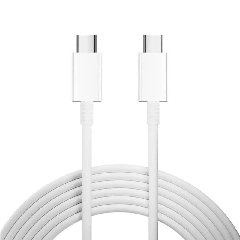 9eight5 Electronics Accessories USB-C to USB-C Charger & Data Transfer Cable (White) 1m USB-C to USB-C Charger & Data Transfer Cable (White) 1m