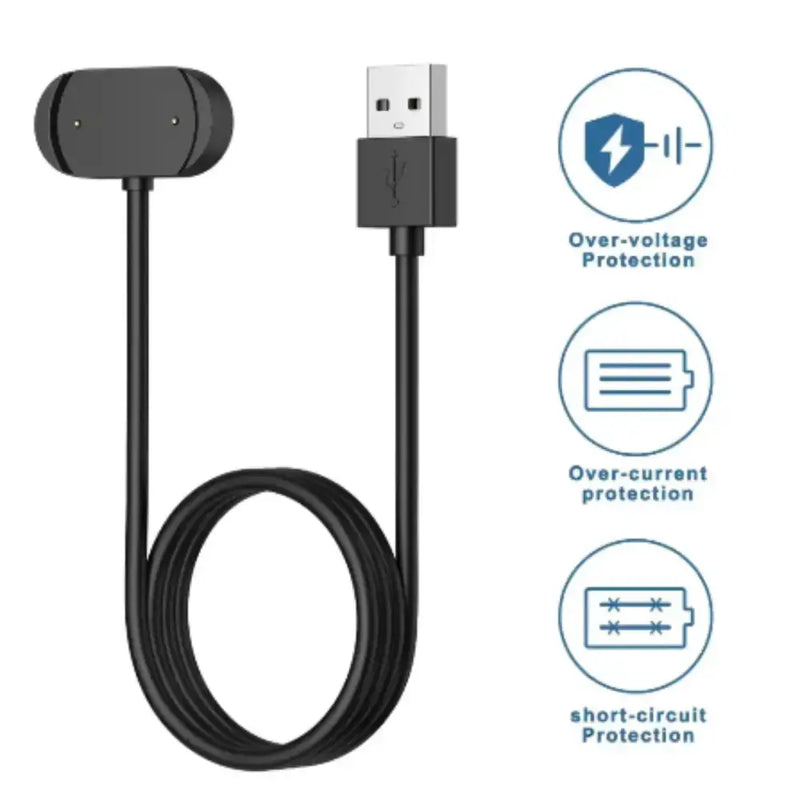 USB Charger Cable for Amazfit GTR/GTS/T-Rex 2 by Habicare