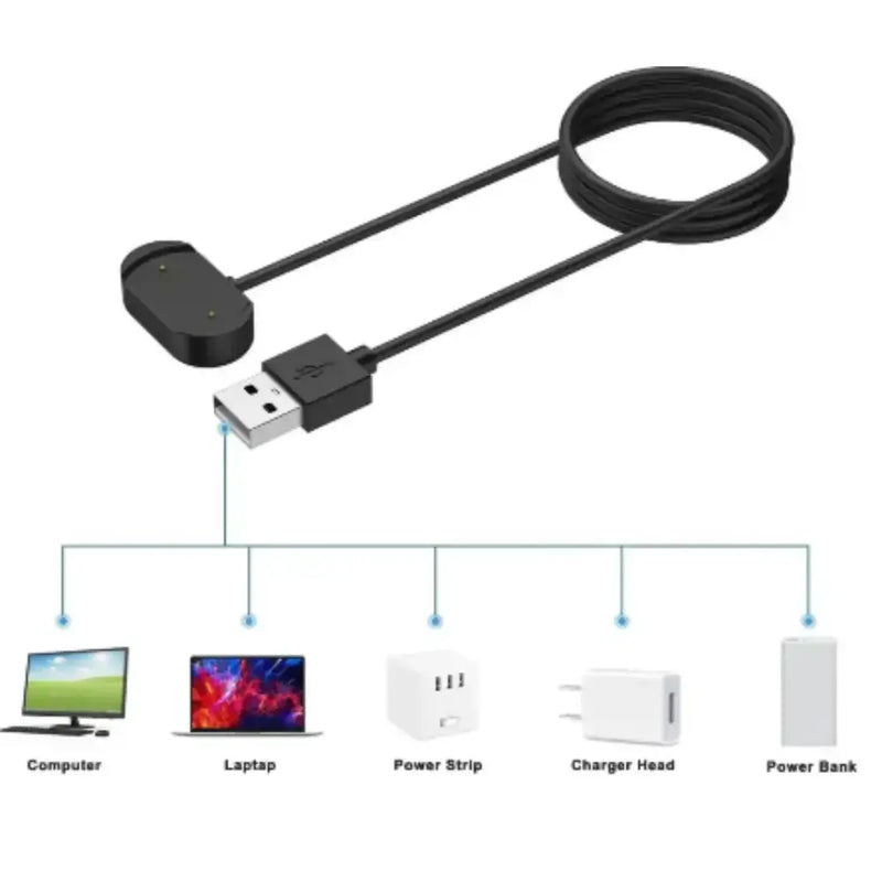 USB Charger Cable for Amazfit GTR/GTS/T-Rex 2 by Habicare