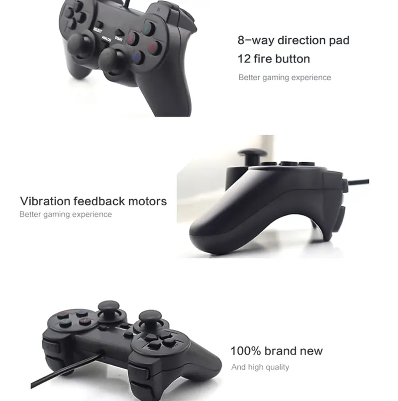 USB Wired Gaming Controller for PC & Laptop – Windows Gamepad