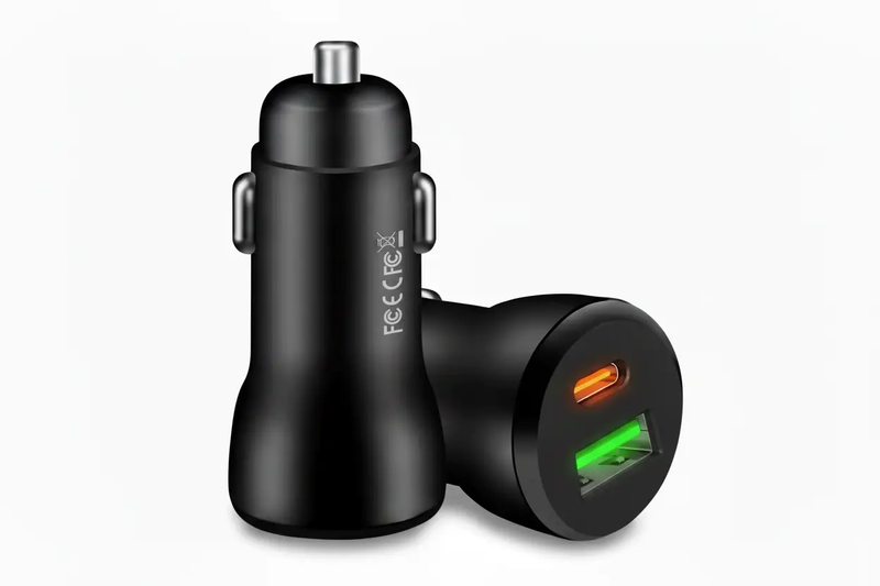 Car Charger USB A USB C PD Fast Charging Adapter For Cars