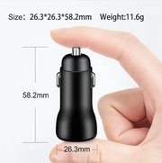Car Charger Type-C and USB Fast Charging Mobile Adapter by techplus