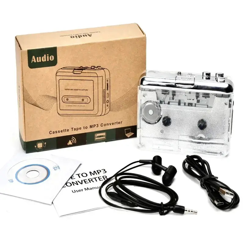 USB Powered Cassette Tape Player by Habicare