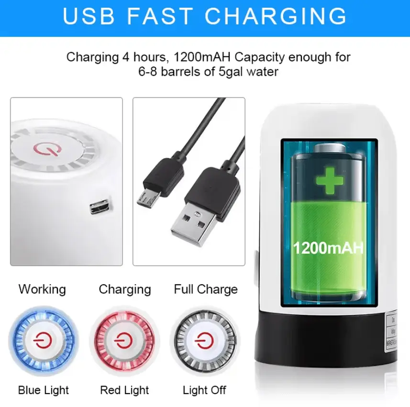 Electric Water Dispenser Pump – USB Rechargeable by techplus