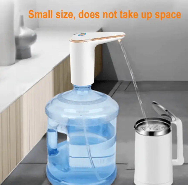 Portable USB Rechargeable Water Bottle Dispenser Pump by techplus