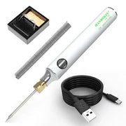 USB Soldering Iron Set - 8W Adjustable Temp, Ceramic Core & Tip by 9eight5