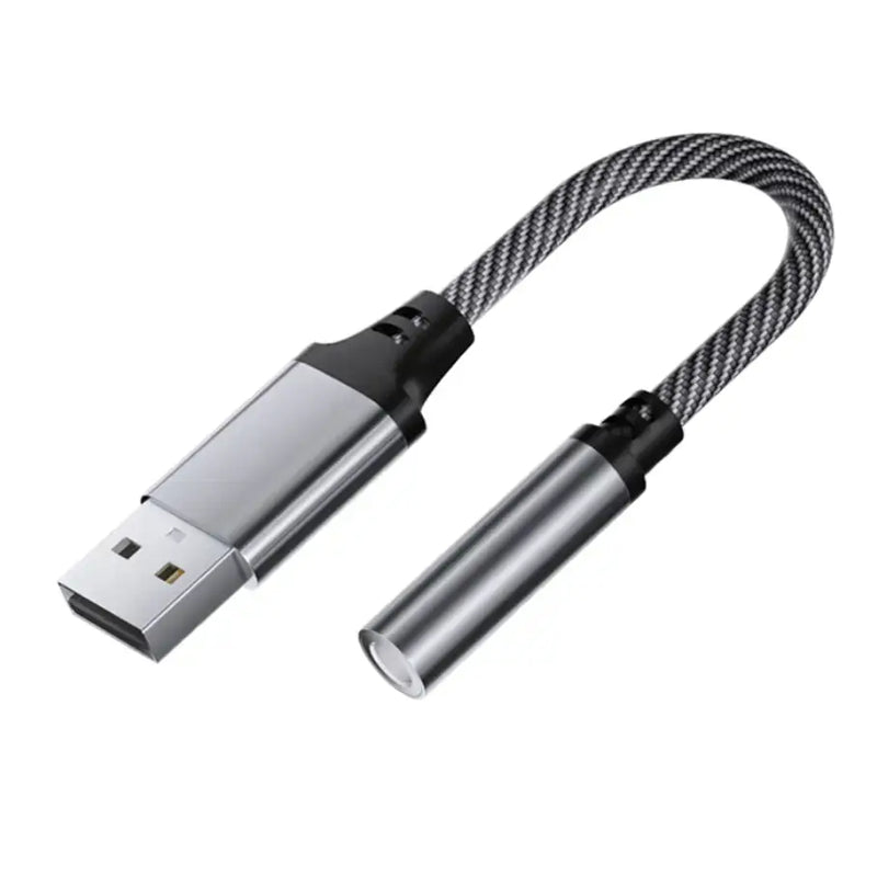 techplus USB to 3.5mm Audio Adapter Cable for Car, Computer & Speaker (USB 3.5mm) USB to 3.5mm Audio Adapter Cable for Car, | Action Outdoors NZ