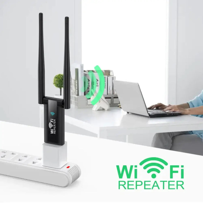 USB WiFi Repeater Signal Booster & Range Extender by Habicare