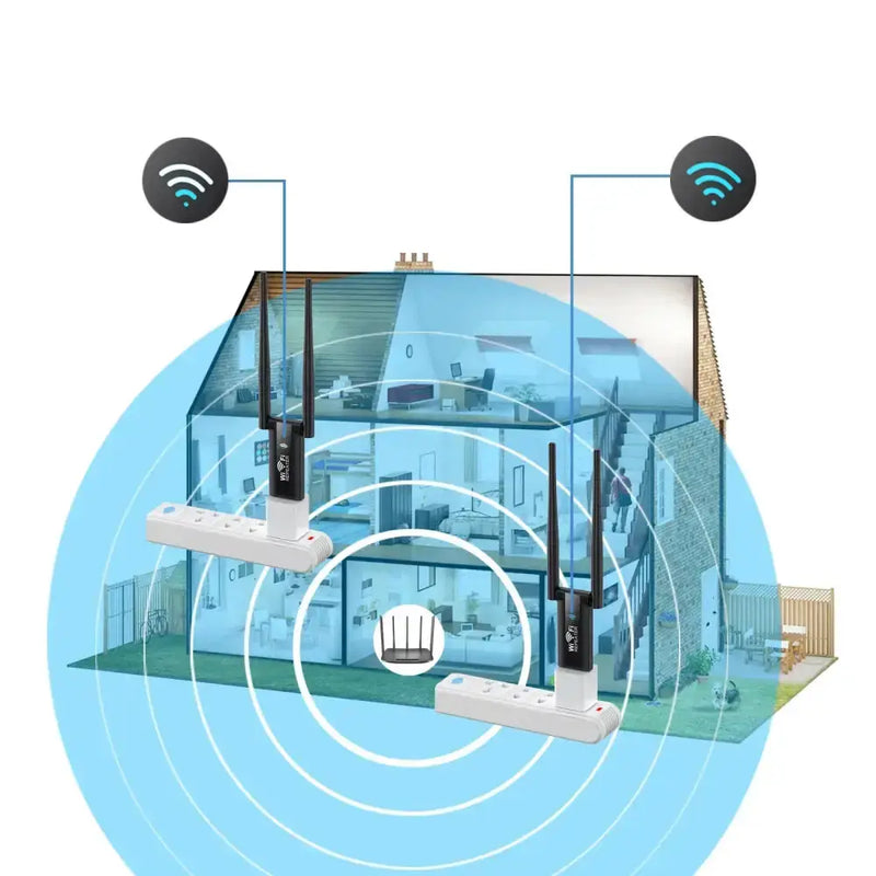USB WiFi Repeater Signal Booster & Range Extender by Habicare