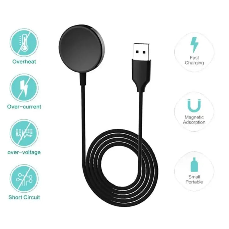 Habicare Chargers Habicare USB Wireless Charger for Apple Watch Black Fast Charge Habicare USB Wireless Charger for Apple Watch Black