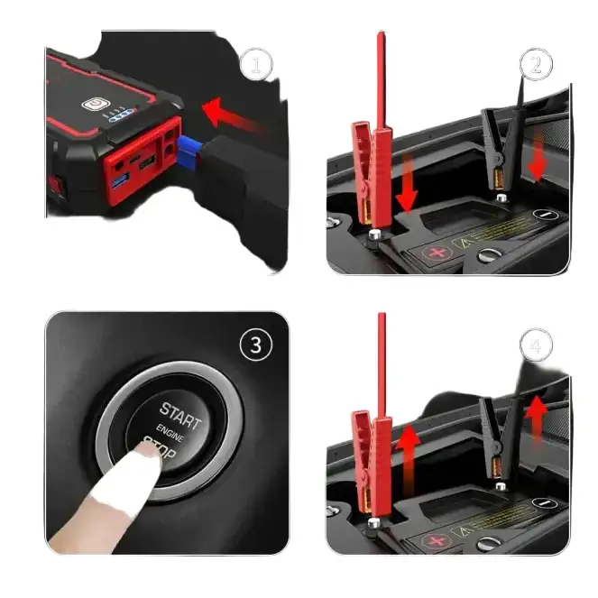 1000A/2000A Portable Car Jump Starter & Emergency Power Bank Booster by Habicare