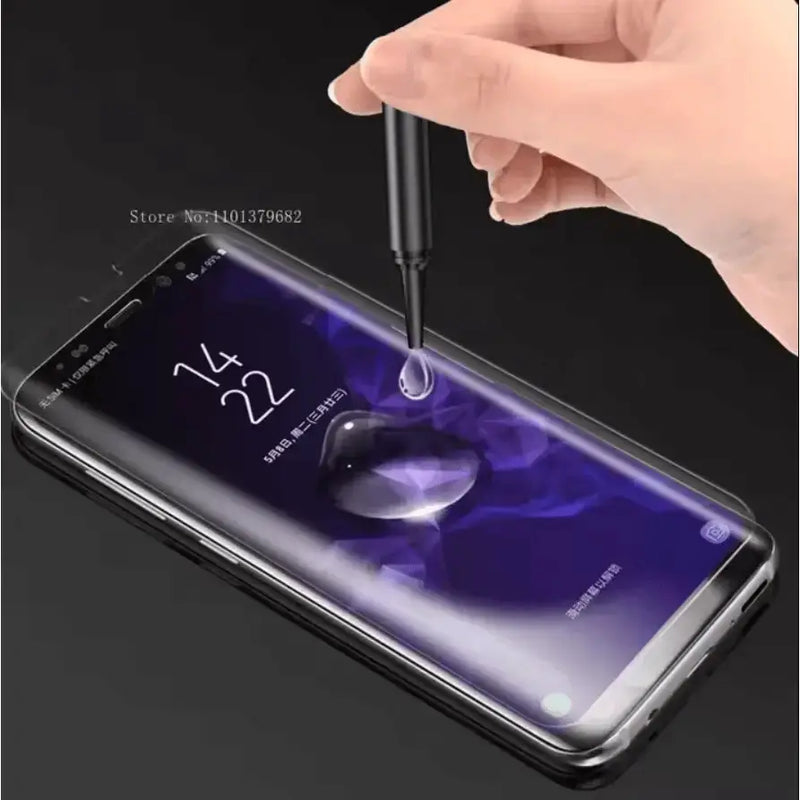 techplus Screen protector UV Liquid Full Glue Tempered Glass for Samsung Galaxy S24 Plus TechPlus UV Liquid Full Glue Screen Protector S24Plus