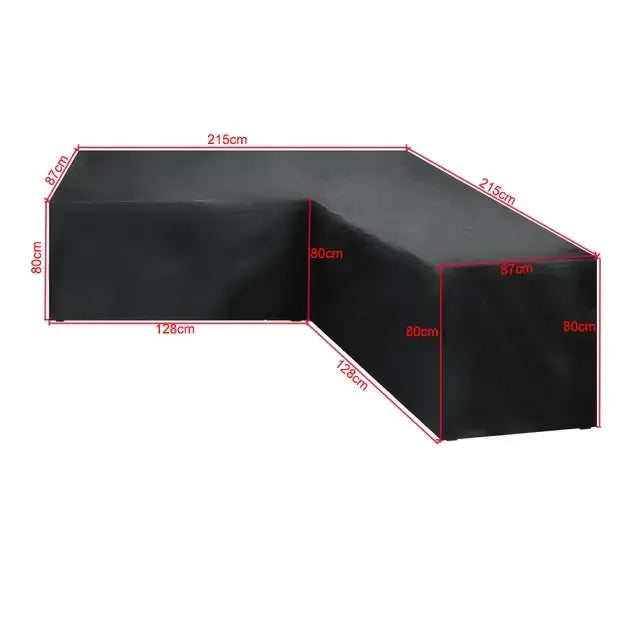 V/L-Shape Waterproof Garden Sofa Cover – Rattan Corner Furniture Protector (different sizes available) by Habicare