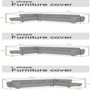 V/L-Shape Waterproof Garden Sofa Cover – Rattan Corner Furniture Protector (different sizes available) by Habicare