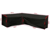V/L-Shape Waterproof Garden Sofa Cover – Rattan Corner Furniture Protector (different sizes available) by Habicare
