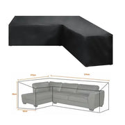 V/L-Shape Waterproof Garden Sofa Cover – Rattan Corner Furniture Protector (different sizes available) by Habicare