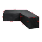 V/L-Shape Waterproof Garden Sofa Cover – Rattan Corner Furniture Protector (different sizes available) by Habicare