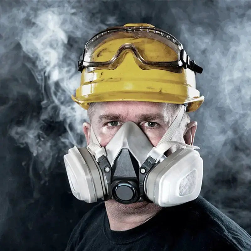 6200 Gas Mask 7-Piece Set for Industrial Protection - Half Face Respirator with Filters by Mead's Supply & Equipment Outfitters limited
