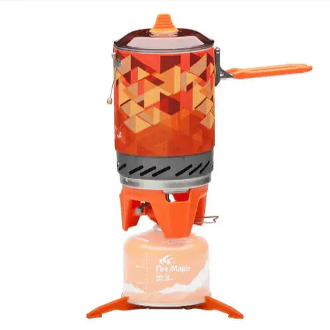 FireMaple Outdoor Heat-Exchange Camping Pot - 1L Efficient Cooking System with Thermal Cover | Backpacking Cookware by Mead's Supply & Equipment Outfitters limited