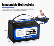 100Ah 12V Lithium Battery LiFePO4 Deep Cycle Rechargeable Marine 4WD by salelink.co.nz