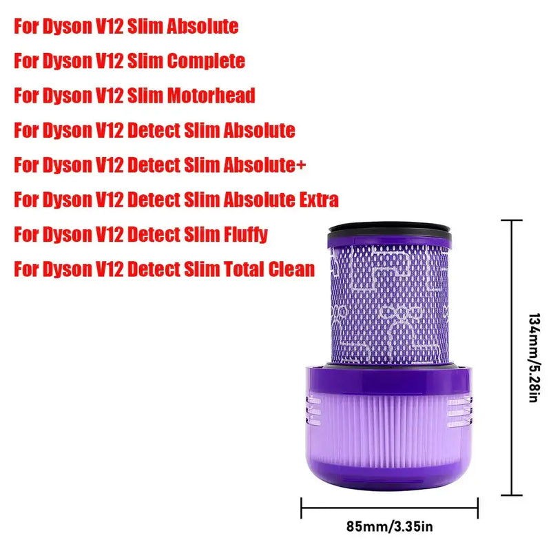 Vacuum Cleaner Accessories Set for Dyson V6–V15 Direct Drive Brush, Filter & Hose Kit by Habicare
