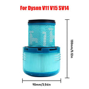 Vacuum Cleaner Accessories Set for Dyson V6–V15 Direct Drive Brush, Filter & Hose Kit by Habicare