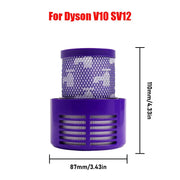 Vacuum Cleaner Accessories Set for Dyson V6–V15 Direct Drive Brush, Filter & Hose Kit by Habicare