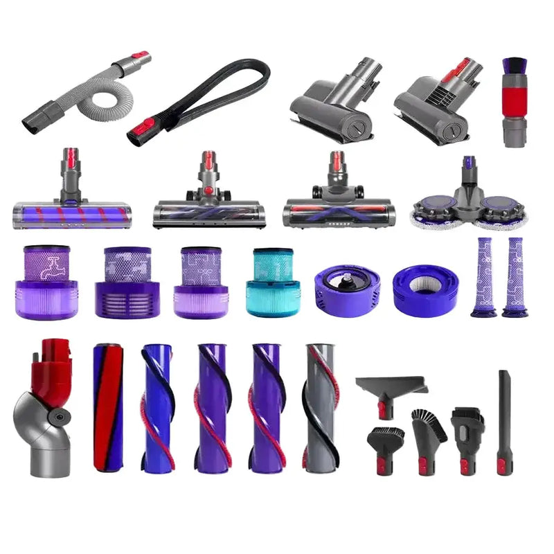 Vacuum Cleaner Accessories Set for Dyson V6–V15 Direct Drive Brush, Filter & Hose Kit by Habicare