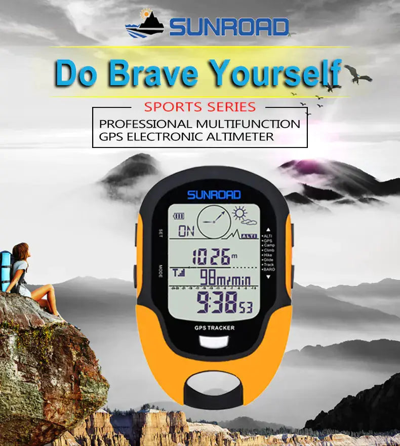 SUNROAD Handheld GPS Outdoor Altimeter and Compass by Mead's Supply & Equipment Outfitters limited